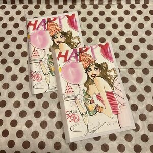 Set of 2 Birthday Notecards with Envelopes